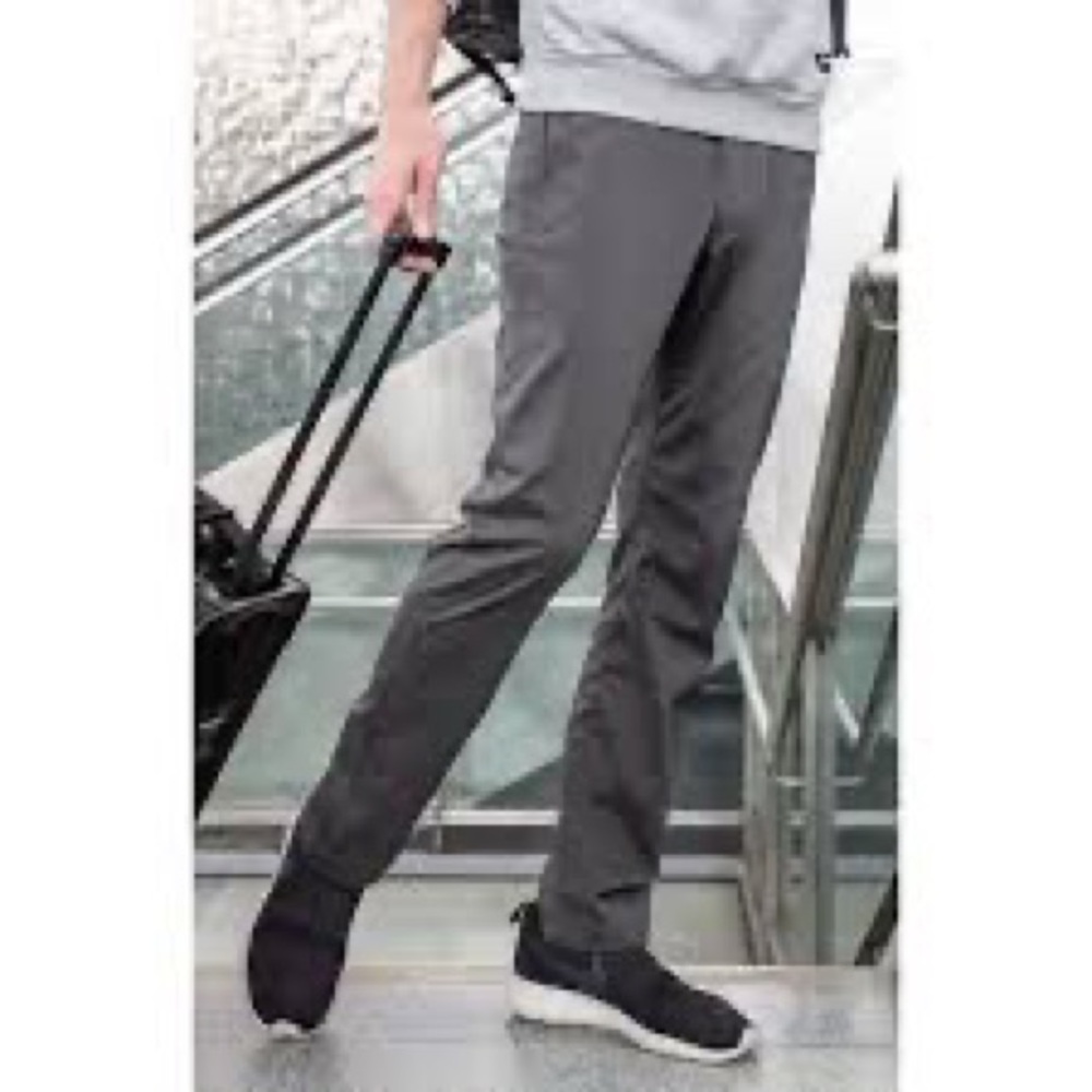 Betabrand Men's 32 x 32 Gray Best Travel Dress Pants